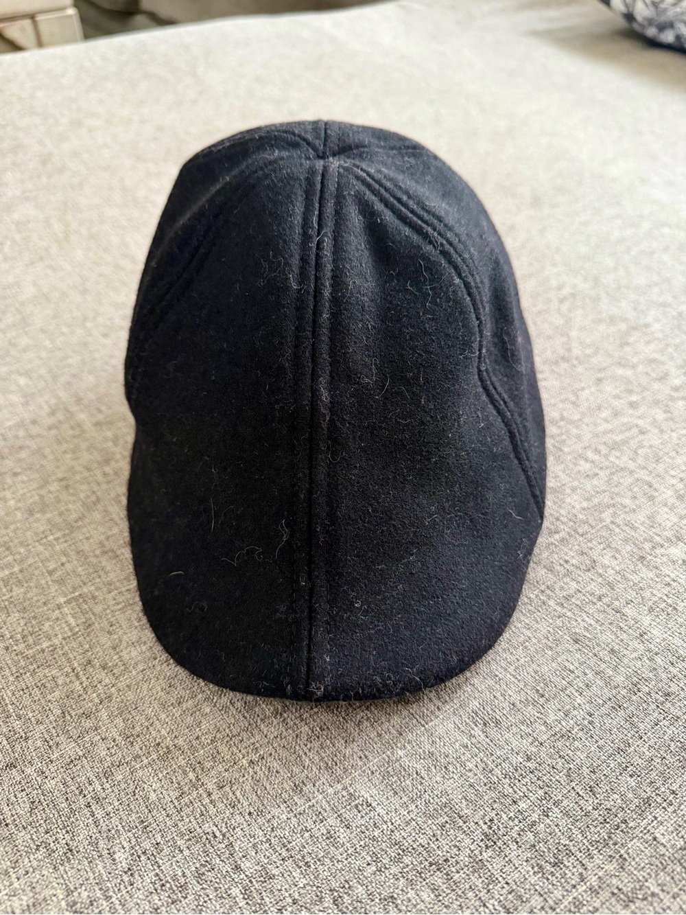 Boston Scally Black Wool Blend Cap - Men's Jacket Accessory